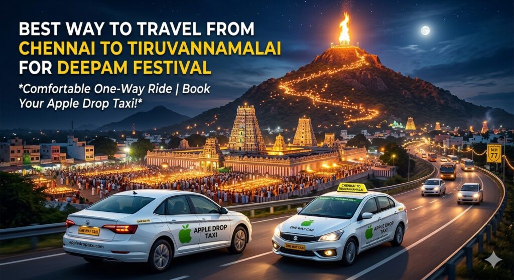 Chennai to Tiruvannamalai Drop Taxi for Deepam Festival